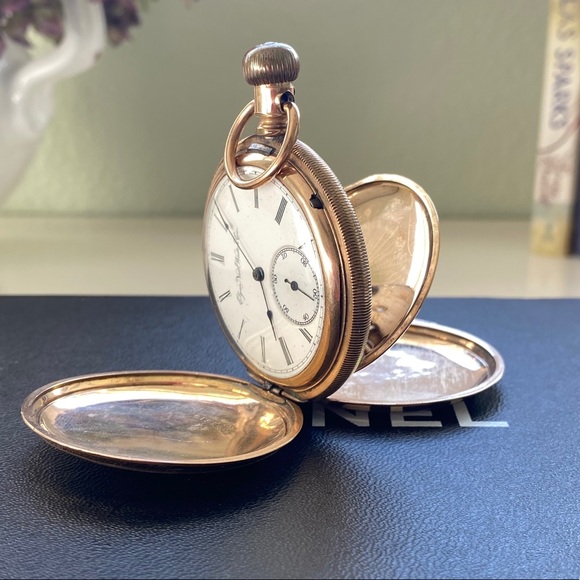 Elgin Accessories - SOLD🚫Elgin Gold Keystone Hunter Case Pocket Watch